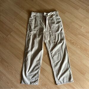 COS Beige Tie Waist Relaxed Casual Pants Women’s 8